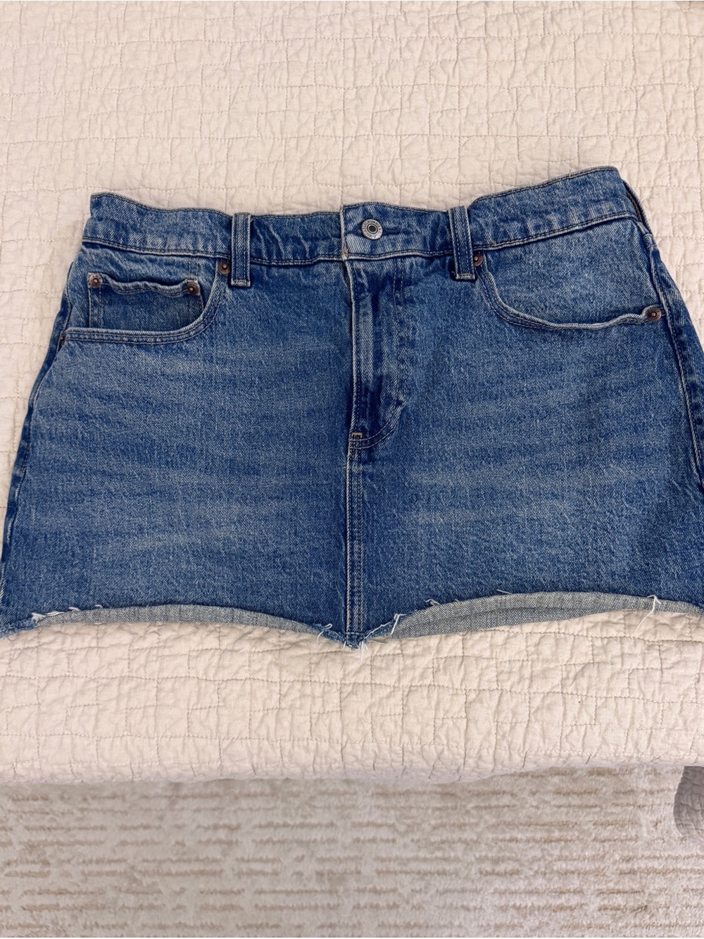 A&F Classic Blue Denim skirt